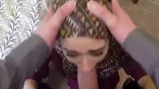 لوسيا العربية الرائعة يلتهم الديك قاسية ضخمة