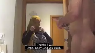 اللعنة المحرمة: مسلم عربي الحجاب النقاب السمين الجار فقدت عذريتها جزء